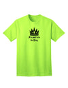 Regal Attire for Boss Day: King-themed Adult T-Shirt-Mens T-shirts-TooLoud-Neon-Green-Small-Davson Sales