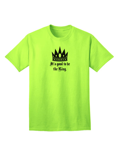 Regal Attire for Boss Day: King-themed Adult T-Shirt-Mens T-shirts-TooLoud-Neon-Green-Small-Davson Sales