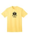 Regal Attire for Boss Day: King-themed Adult T-Shirt-Mens T-shirts-TooLoud-Yellow-Small-Davson Sales