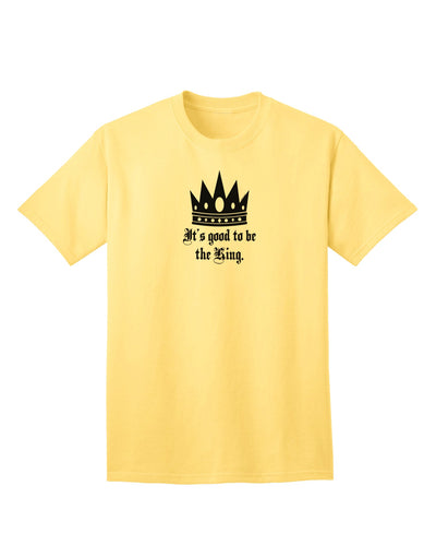 Regal Attire for Boss Day: King-themed Adult T-Shirt-Mens T-shirts-TooLoud-Yellow-Small-Davson Sales