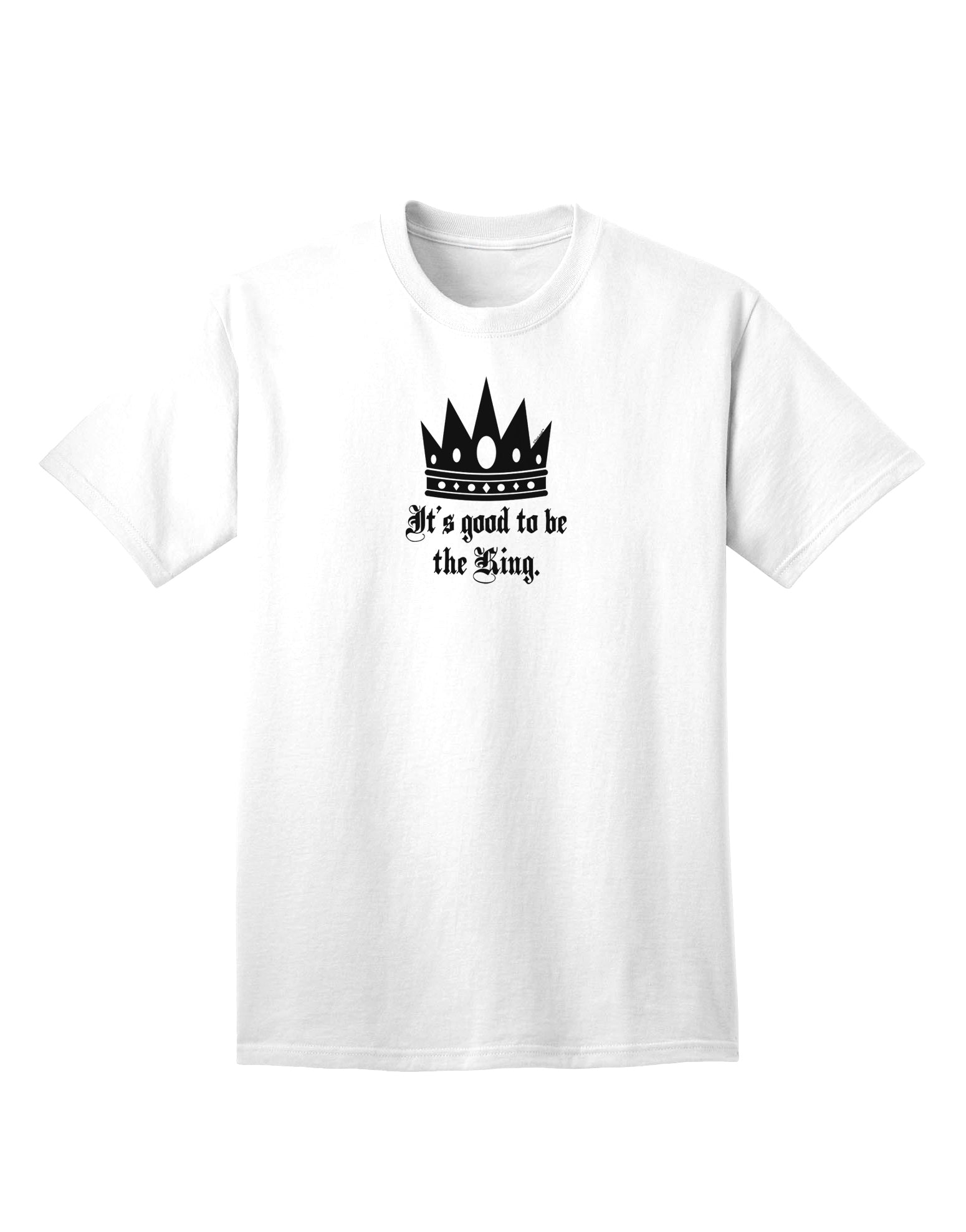 Regal Attire for Boss Day: King-themed Adult T-Shirt-Mens T-shirts-TooLoud-White-Small-Davson Sales