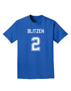 Reindeer Jersey - Blitzen 2 Adult Dark T-Shirt-Mens T-Shirt-TooLoud-Royal-Blue-Small-Davson Sales