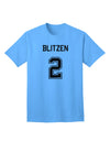 Reindeer Jersey - Blitzen 2 Adult T-Shirt-Mens T-Shirt-TooLoud-Aquatic-Blue-Small-Davson Sales