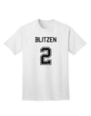 Reindeer Jersey - Blitzen 2 Adult T-Shirt-Mens T-Shirt-TooLoud-White-Small-Davson Sales