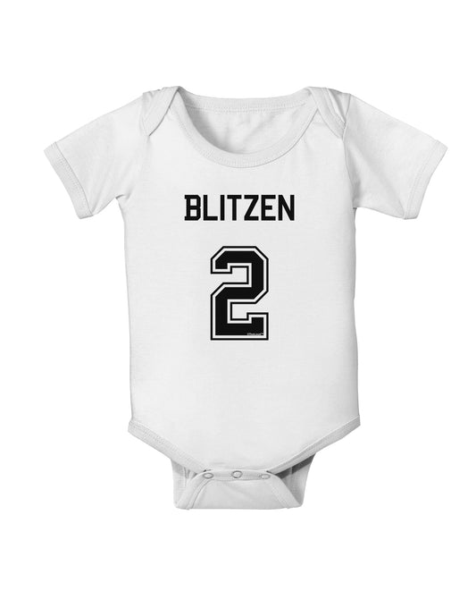 Reindeer Jersey - Blitzen 2 Baby Romper Bodysuit-Baby Romper-TooLoud-White-06-Months-Davson Sales