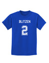 Reindeer Jersey - Blitzen 2 Childrens Dark T-Shirt-Childrens T-Shirt-TooLoud-Royal-Blue-X-Small-Davson Sales