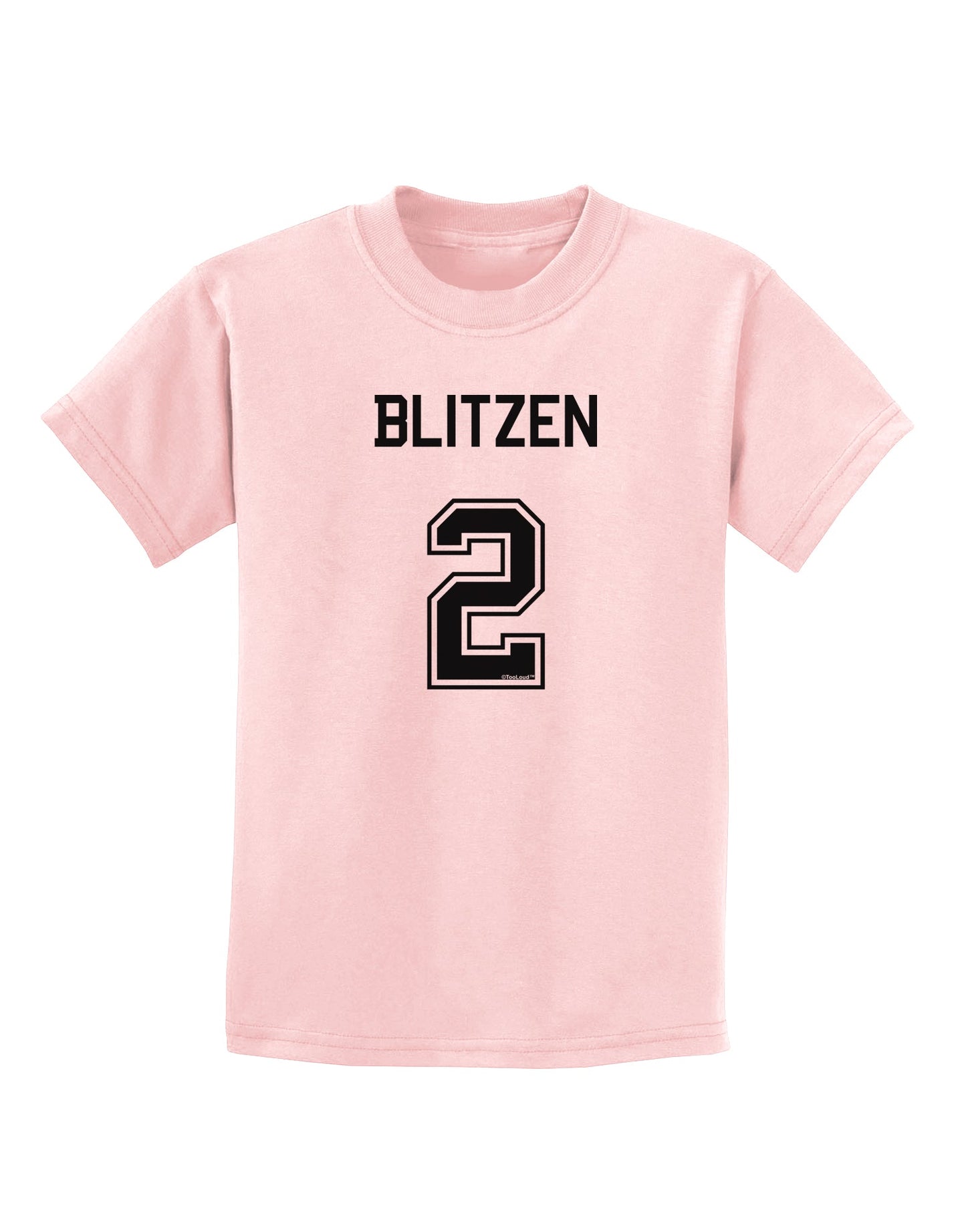 Reindeer Jersey - Blitzen 2 Childrens T-Shirt-Childrens T-Shirt-TooLoud-PalePink-X-Small-Davson Sales