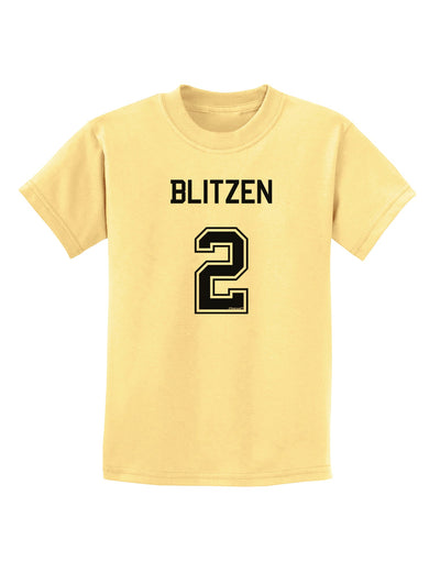 Reindeer Jersey - Blitzen 2 Childrens T-Shirt-Childrens T-Shirt-TooLoud-Daffodil-Yellow-X-Small-Davson Sales