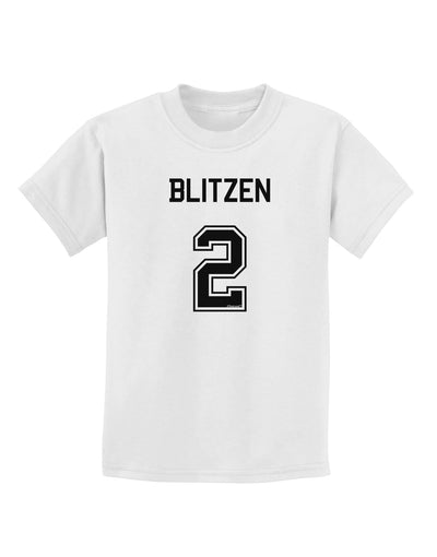 Reindeer Jersey - Blitzen 2 Childrens T-Shirt-Childrens T-Shirt-TooLoud-White-X-Small-Davson Sales