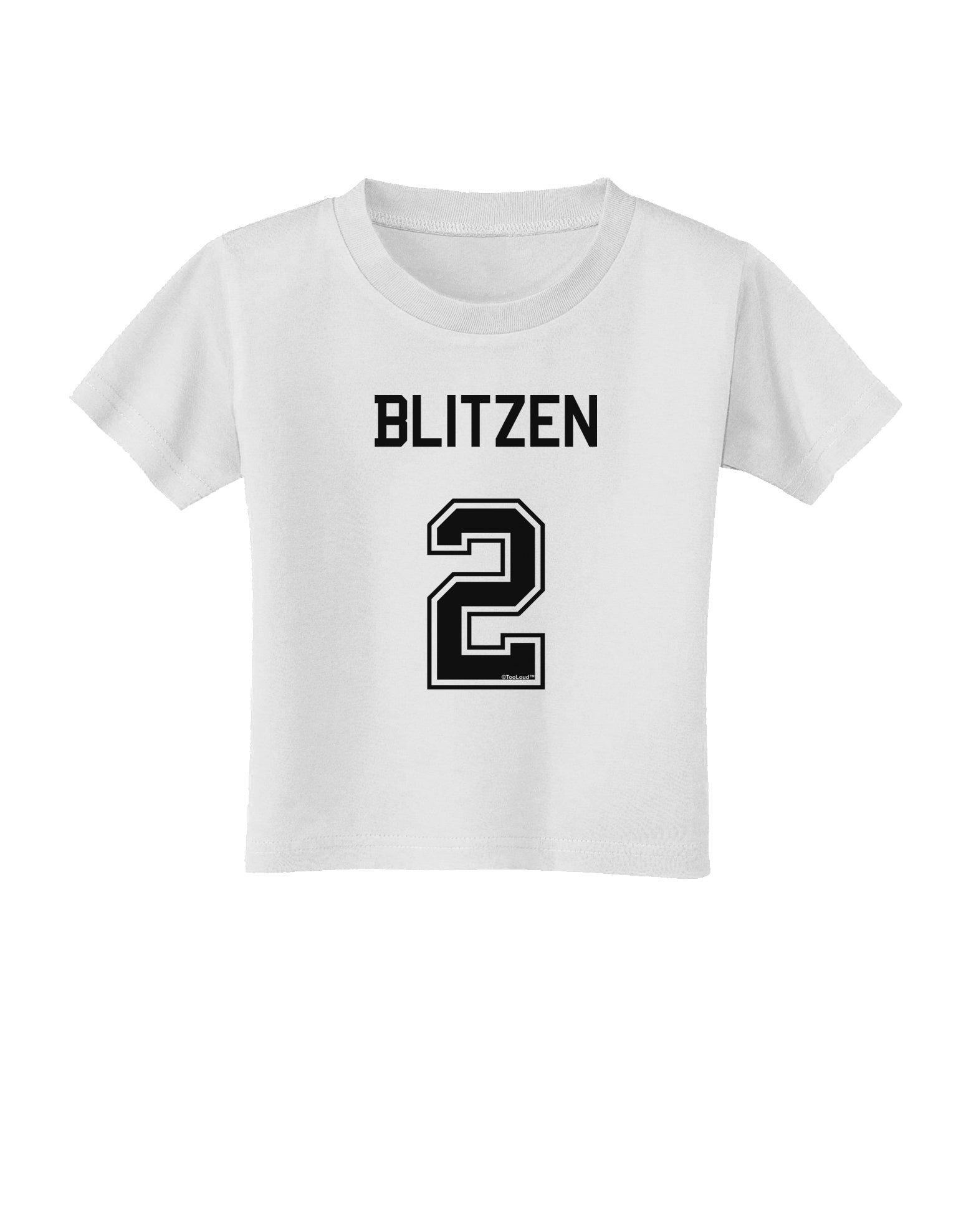 Reindeer Jersey - Blitzen 2 Toddler T-Shirt-Toddler T-Shirt-TooLoud-White-2T-Davson Sales