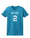 Reindeer Jersey - Blitzen 2 Womens Dark T-Shirt-Womens T-Shirt-TooLoud-Turquoise-X-Small-Davson Sales