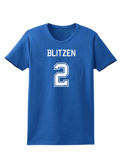 Reindeer Jersey - Blitzen 2 Womens Dark T-Shirt-Womens T-Shirt-TooLoud-Royal-Blue-X-Small-Davson Sales