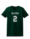 Reindeer Jersey - Blitzen 2 Womens Dark T-Shirt-Womens T-Shirt-TooLoud-Forest-Green-Small-Davson Sales