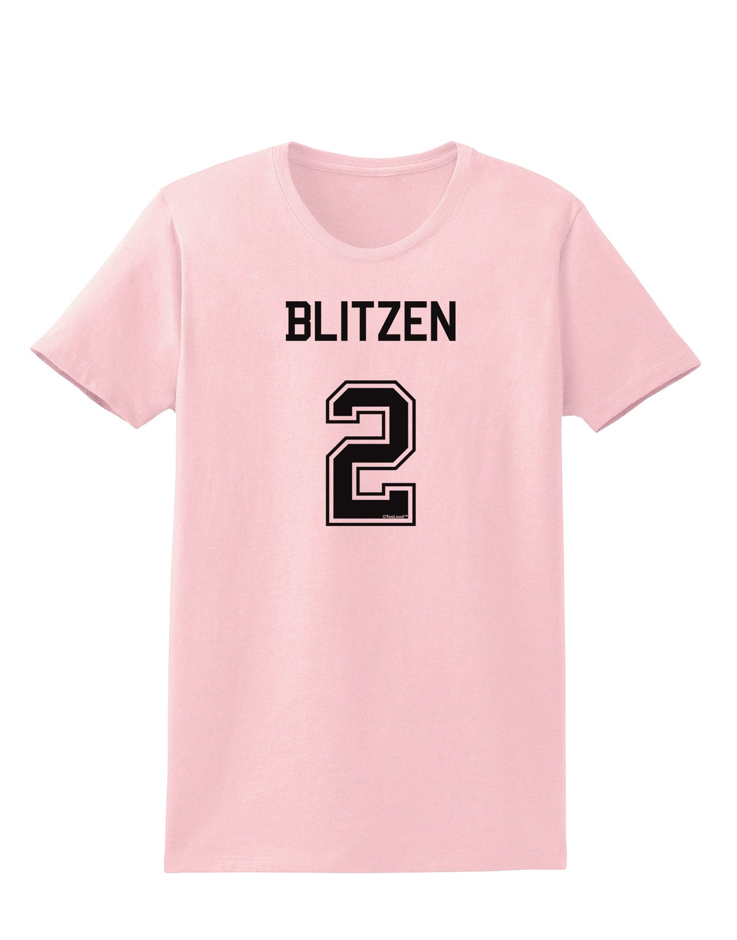 Reindeer Jersey - Blitzen 2 Womens T-Shirt-Womens T-Shirt-TooLoud-PalePink-X-Small-Davson Sales