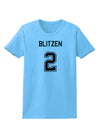 Reindeer Jersey - Blitzen 2 Womens T-Shirt-Womens T-Shirt-TooLoud-Aquatic-Blue-X-Small-Davson Sales