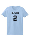 Reindeer Jersey - Blitzen 2 Womens T-Shirt-Womens T-Shirt-TooLoud-Light-Blue-X-Small-Davson Sales