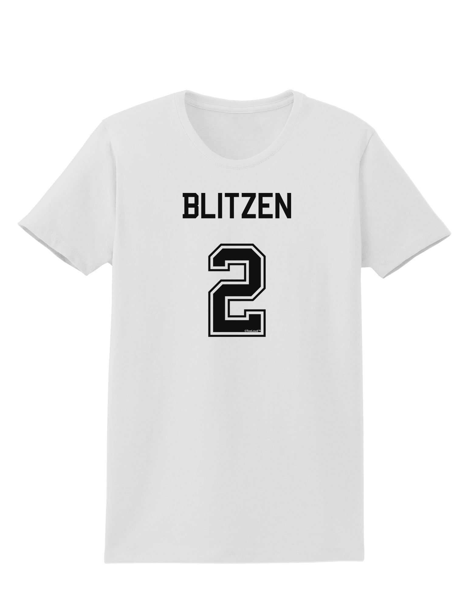 Reindeer Jersey - Blitzen 2 Womens T-Shirt-Womens T-Shirt-TooLoud-White-X-Small-Davson Sales