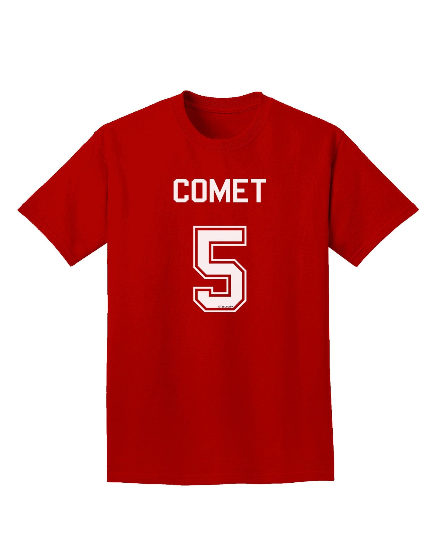 Reindeer Jersey - Comet 5 Adult Dark T-Shirt-Mens T-Shirt-TooLoud-Red-Small-Davson Sales