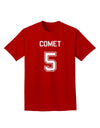 Reindeer Jersey - Comet 5 Adult Dark T-Shirt-Mens T-Shirt-TooLoud-Red-Small-Davson Sales