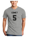 Reindeer Jersey - Comet 5 Adult V-Neck T-shirt-Mens V-Neck T-Shirt-TooLoud-HeatherGray-Small-Davson Sales