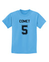 Reindeer Jersey - Comet 5 Childrens T-Shirt-Childrens T-Shirt-TooLoud-Aquatic-Blue-X-Small-Davson Sales