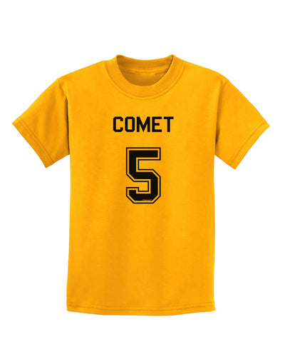 Reindeer Jersey - Comet 5 Childrens T-Shirt-Childrens T-Shirt-TooLoud-Gold-X-Small-Davson Sales