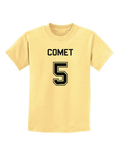 Reindeer Jersey - Comet 5 Childrens T-Shirt-Childrens T-Shirt-TooLoud-Daffodil-Yellow-X-Small-Davson Sales