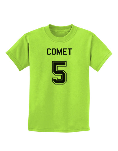 Reindeer Jersey - Comet 5 Childrens T-Shirt-Childrens T-Shirt-TooLoud-Lime-Green-X-Small-Davson Sales