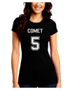 Reindeer Jersey - Comet 5 Juniors Crew Dark T-Shirt-T-Shirts Juniors Tops-TooLoud-Black-Juniors Fitted Small-Davson Sales