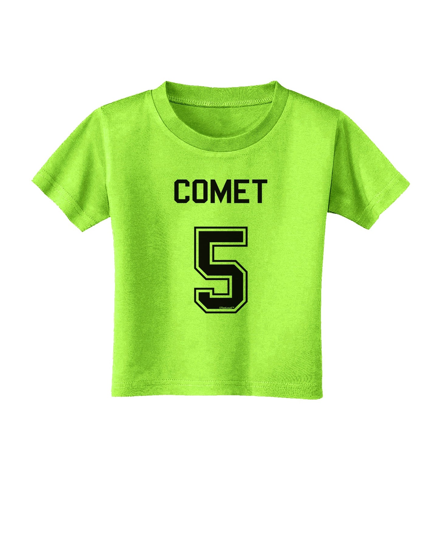 Reindeer Jersey - Comet 5 Toddler T-Shirt-Toddler T-Shirt-TooLoud-Lime-Green-2T-Davson Sales