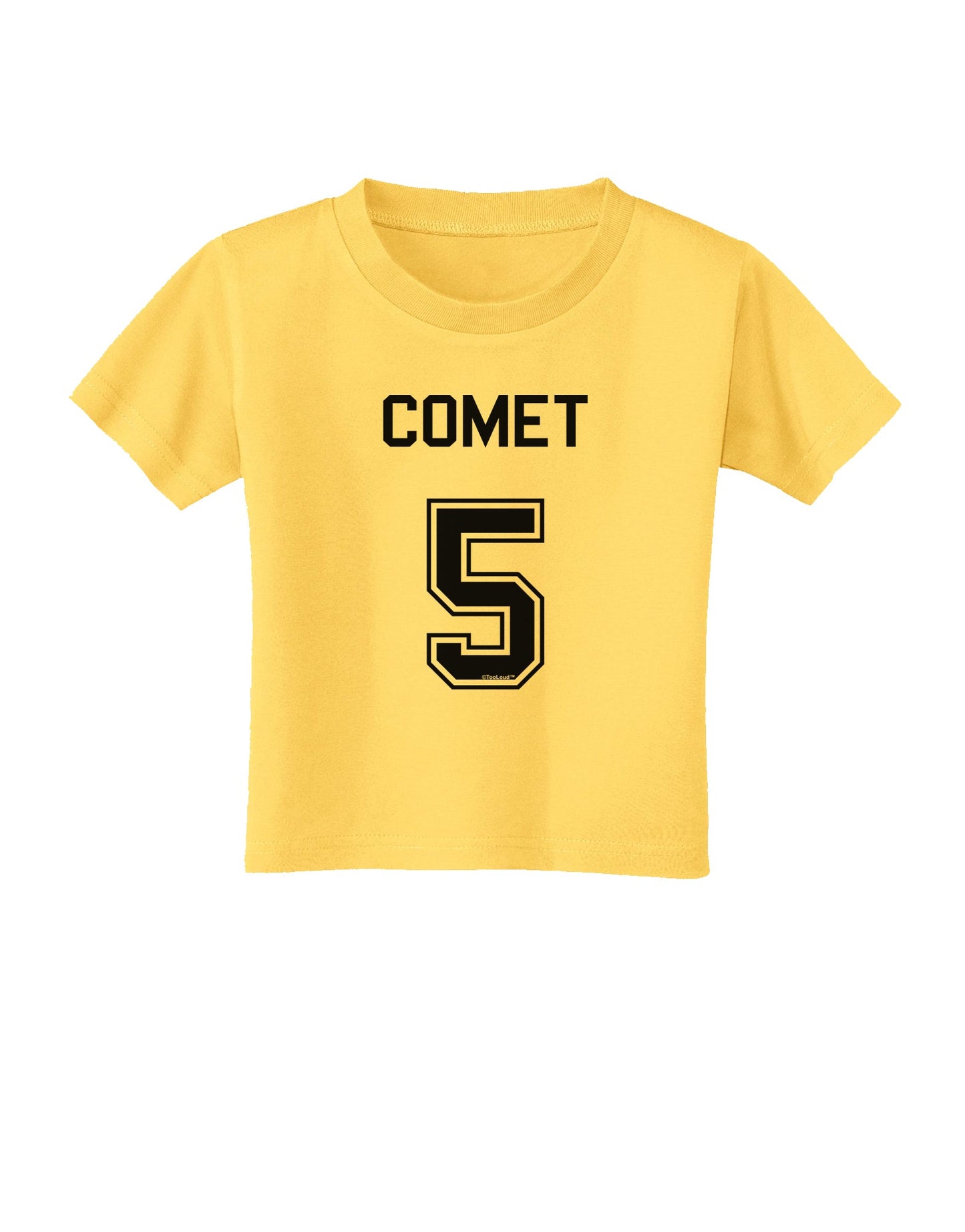 Reindeer Jersey - Comet 5 Toddler T-Shirt-Toddler T-Shirt-TooLoud-Yellow-2T-Davson Sales