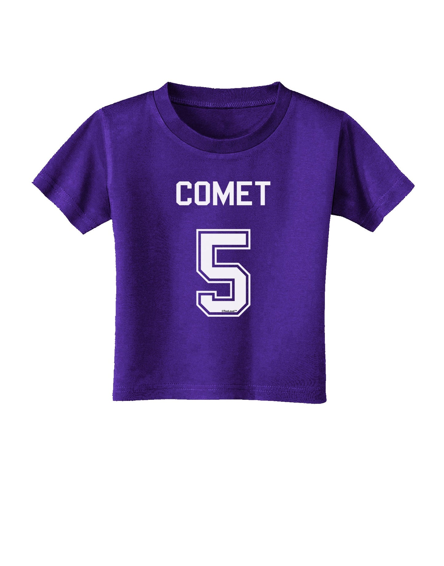 Reindeer Jersey - Comet 5 Toddler T-Shirt Dark-Toddler T-Shirt-TooLoud-Purple-2T-Davson Sales