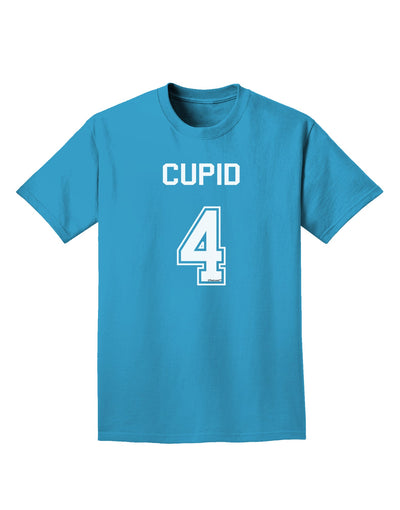 Reindeer Jersey - Cupid 4 Adult Dark T-Shirt-Mens T-Shirt-TooLoud-Turquoise-Small-Davson Sales