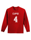 Reindeer Jersey - Cupid 4 Adult Long Sleeve Dark T-Shirt-TooLoud-Red-Small-Davson Sales