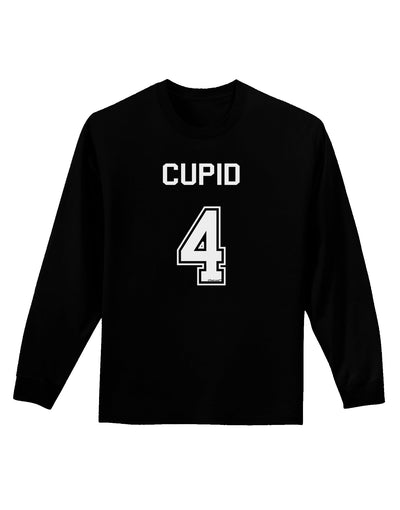 Reindeer Jersey - Cupid 4 Adult Long Sleeve Dark T-Shirt-TooLoud-Black-Small-Davson Sales