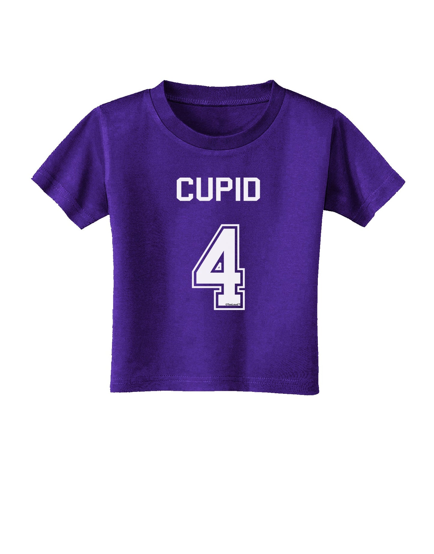 Reindeer Jersey - Cupid 4 Toddler T-Shirt Dark-Toddler T-Shirt-TooLoud-Purple-2T-Davson Sales