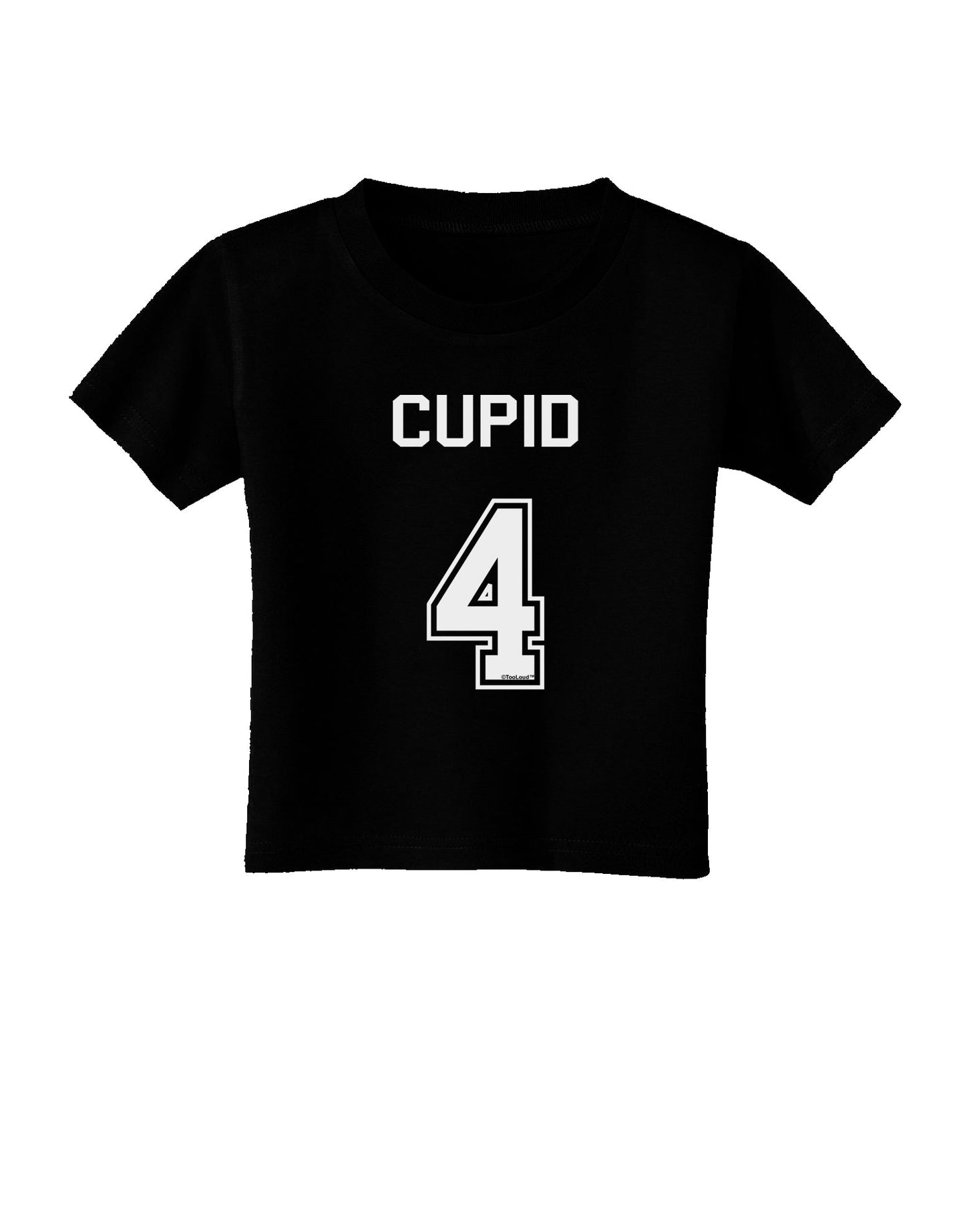 Reindeer Jersey - Cupid 4 Toddler T-Shirt Dark-Toddler T-Shirt-TooLoud-Black-2T-Davson Sales