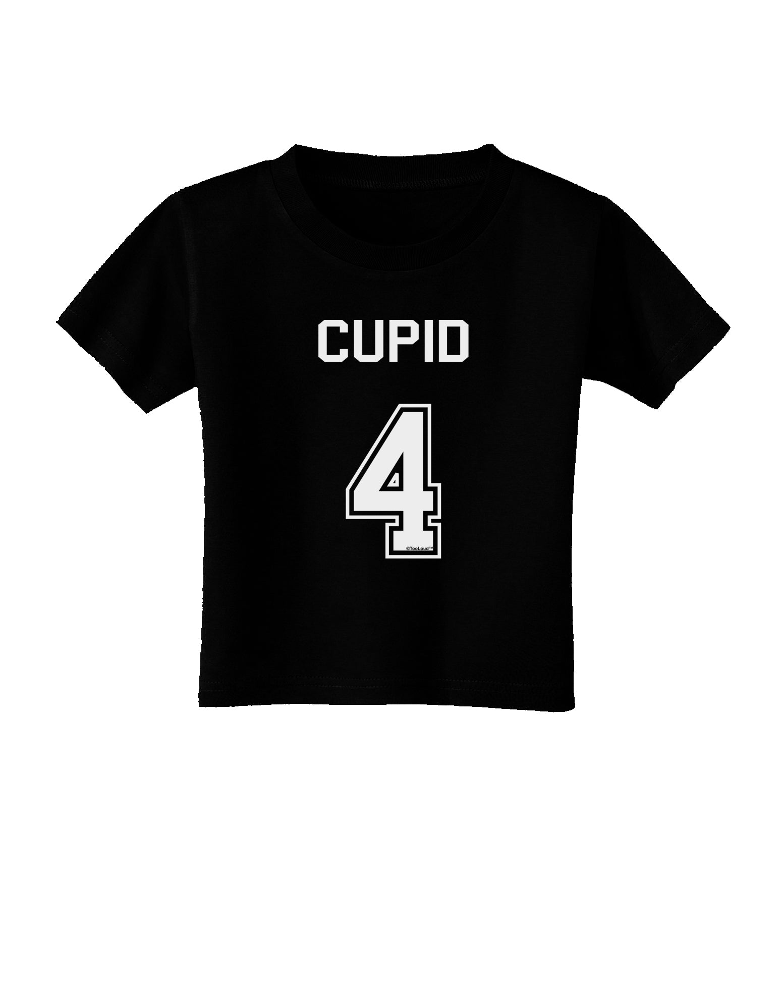Reindeer Jersey - Cupid 4 Toddler T-Shirt Dark-Toddler T-Shirt-TooLoud-Black-2T-Davson Sales