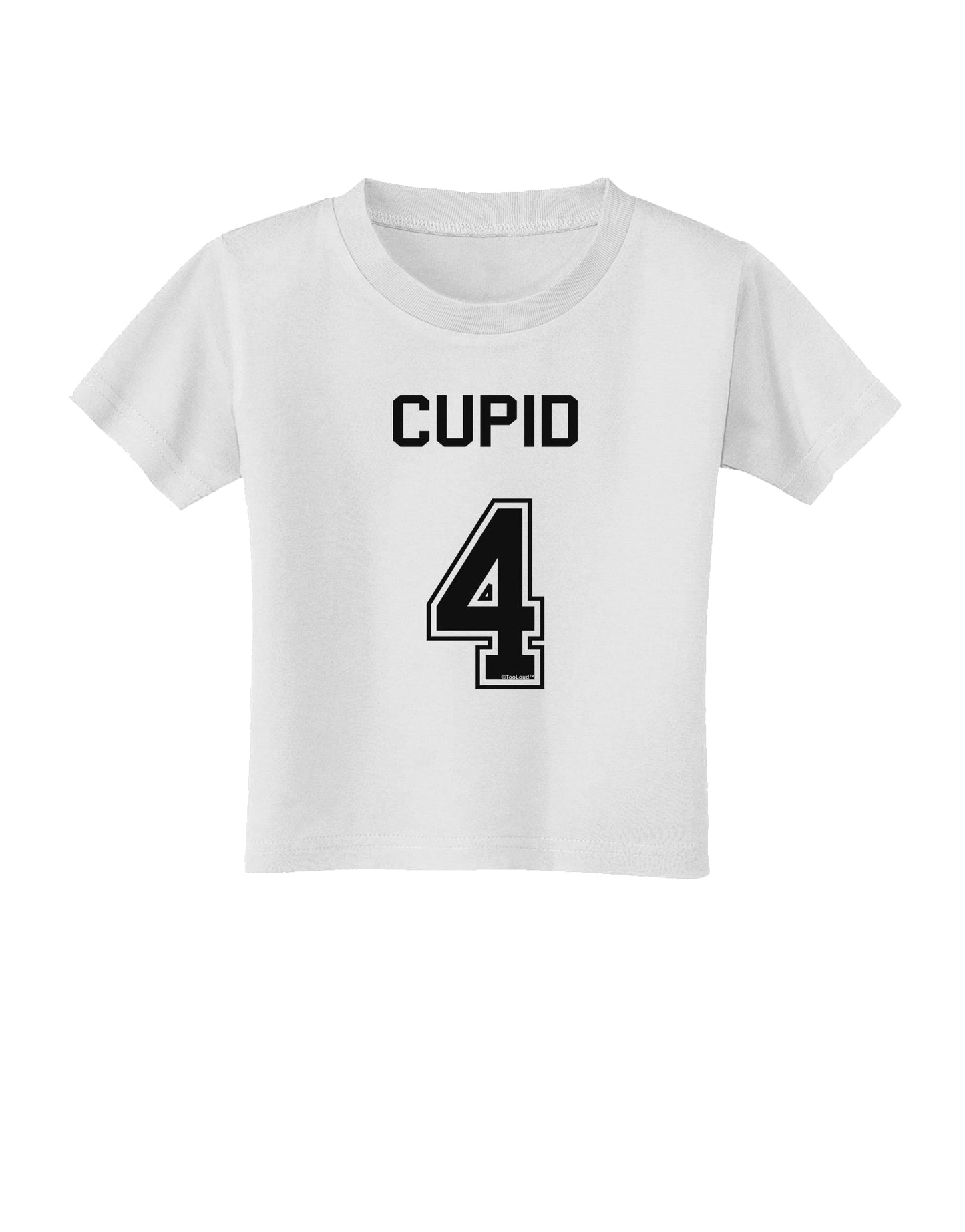 Reindeer Jersey - Cupid 4 Toddler T-Shirt-Toddler T-Shirt-TooLoud-White-2T-Davson Sales