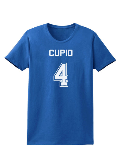 Reindeer Jersey - Cupid 4 Womens Dark T-Shirt-Womens T-Shirt-TooLoud-Royal-Blue-X-Small-Davson Sales