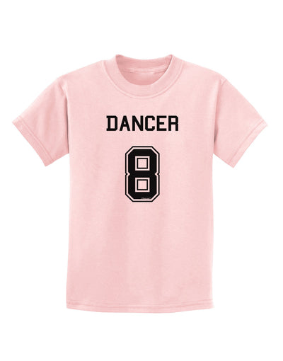 Reindeer Jersey - Dancer 8 Childrens T-Shirt-Childrens T-Shirt-TooLoud-PalePink-X-Small-Davson Sales