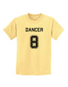 Reindeer Jersey - Dancer 8 Childrens T-Shirt-Childrens T-Shirt-TooLoud-Daffodil-Yellow-X-Small-Davson Sales