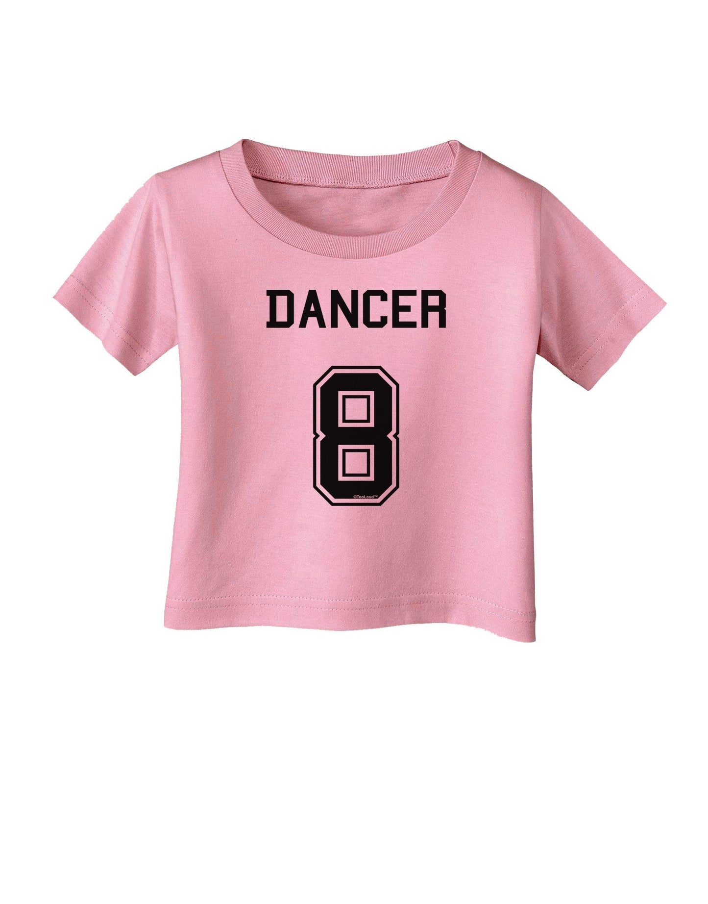 Reindeer Jersey - Dancer 8 Infant T-Shirt-Infant T-Shirt-TooLoud-Candy-Pink-06-Months-Davson Sales