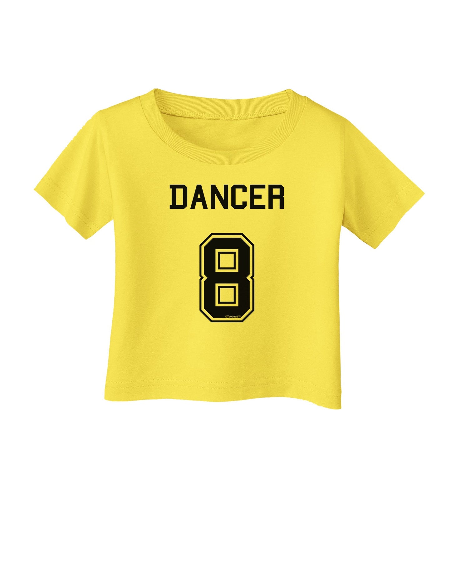 Reindeer Jersey - Dancer 8 Infant T-Shirt-Infant T-Shirt-TooLoud-Yellow-06-Months-Davson Sales