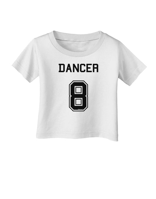Reindeer Jersey - Dancer 8 Infant T-Shirt-Infant T-Shirt-TooLoud-White-06-Months-Davson Sales