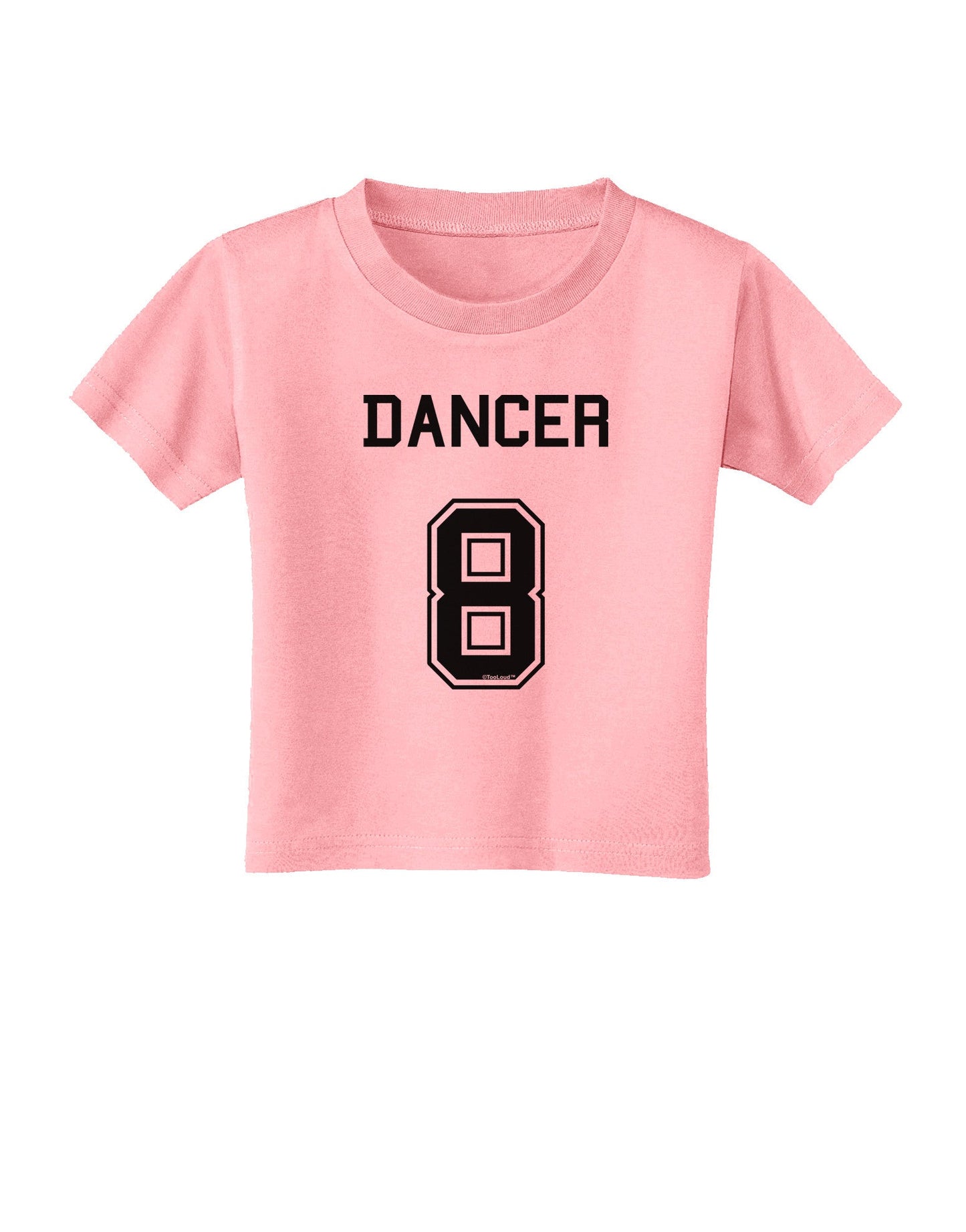 Reindeer Jersey - Dancer 8 Toddler T-Shirt-Toddler T-Shirt-TooLoud-Candy-Pink-2T-Davson Sales