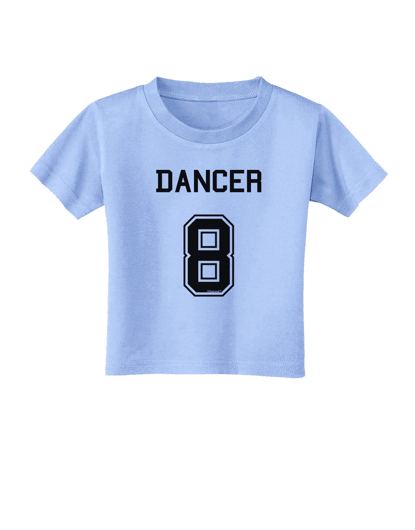 Reindeer Jersey - Dancer 8 Toddler T-Shirt-Toddler T-Shirt-TooLoud-Aquatic-Blue-2T-Davson Sales