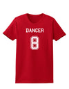 Reindeer Jersey - Dancer 8 Womens Dark T-Shirt-Womens T-Shirt-TooLoud-Red-X-Small-Davson Sales