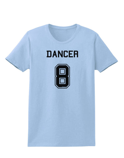 Reindeer Jersey - Dancer 8 Womens T-Shirt-Womens T-Shirt-TooLoud-Light-Blue-X-Small-Davson Sales