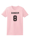Reindeer Jersey - Dancer 8 Womens T-Shirt-Womens T-Shirt-TooLoud-PalePink-X-Small-Davson Sales
